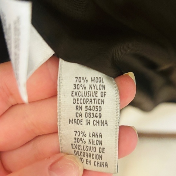 NINE West Vintage Brown Wool Houndstooth Luxury Coat SZ small - Picture 14 of 15